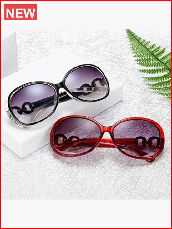 8-Pack Retro Fox Cat Eye Sunglasses Oversized UV400 Unisex Shades main image 5